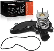 Engine Coolant Thermostat Housing Assembly with Gasket Compatible with Q5 Q7 A