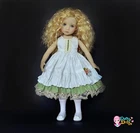 Gray-green two-layer sleeveless dress Little Darling 13", suitable for Paola R.