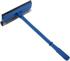 15.9"Window Squeegee for Car 2-in-1 Cleaner with Long Stainless Steel Handle