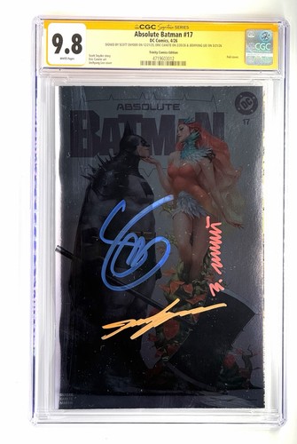 Absolute Batman #17 CGC 9.8  Trinity Signed by Snyder, Jeehyung Lee & Canete