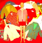 VINTAGE BARBIE STRAIGHT LEG BLONDE KEN JACKET PANTS SHIRT SOME TLC CLOTHES LOT!