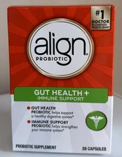 ALIGN PROBIOTIC GUT HEALTH + IMMUNITY SUPPORT SUPPLEMENT 28 CAPSULES EX 10/2027