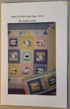 My Sweet Lamb Crib Quilt and Wall Hanging Pattern ~ 2013 Heart of Ohio Shop Hop