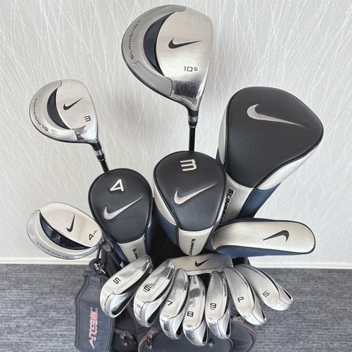 NIKE Slingshot RH Men’s Golf Club Set Driver Iron Putter w/ 9" Bag & Covers