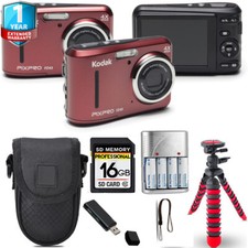 Kodak PIXPRO FZ43 Digital Camera Red Spider Tripod Case 1 Yr Warranty