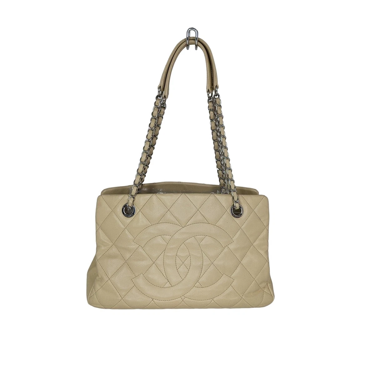 Chanel White Caviar Classic Timeless Tote For Sale at 1stDibs