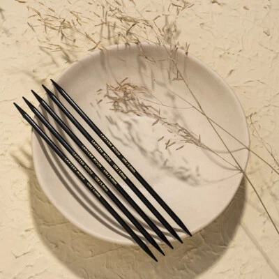 KnitPro Lantern Moon EBONY Nadelspiele 15 cm / 2,5-4,5 mm Double Point Needles