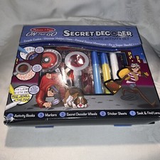 Melissa  Doug On The Go Secret Decoder Deluxe Activity Set  Ages 7 -NEW IN BOX 