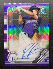 2019 Bowman Chrome Prospect Autographs Purple Refractor Roberto Ramos 62/250