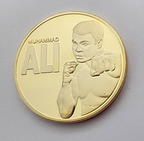 Muhammad Ali Challenge Coin - Sportsman of the Century - Heavy Gold Toned - NEW