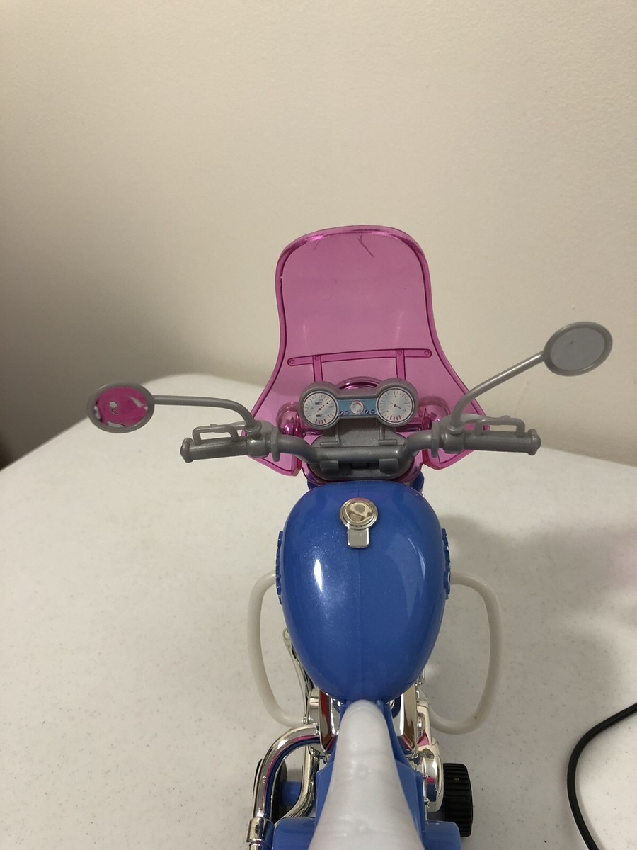 Barbie 1999 Motorcycle with Lights Tethered Remote Control Barbie 1999 Motorcycle with Lights Tethered Remote Control