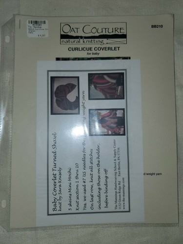 Lot of 8 New Knitting Patterns Baby/Shawl/Scarf/Sweater/Wrap - Picture 2 of 9