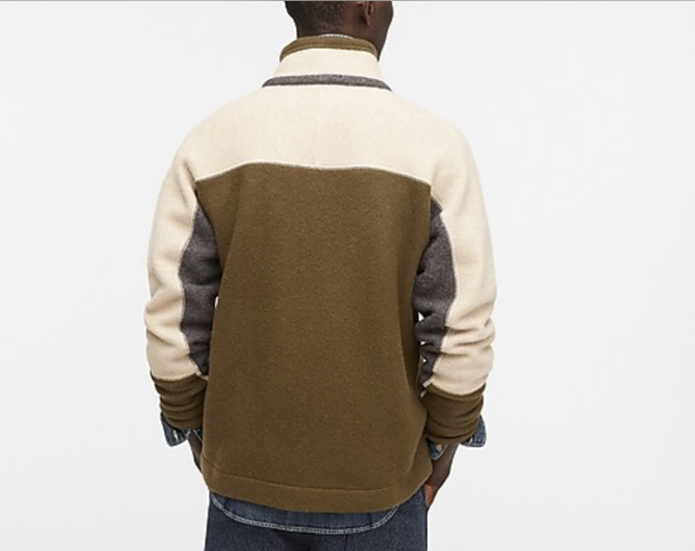 j crew Wallace & Barnes boiled merino wool fullzip sweater eBay