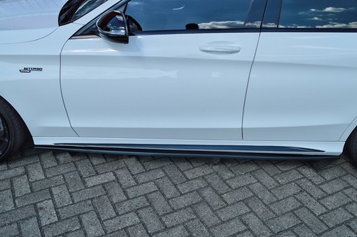 CUP-S Seitenschweller aus ABS für Mercedes C-Klasse W205 43AMG in OEM Optik - Bild 2 von 3