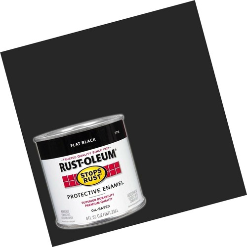 rustoleum enamel flat black