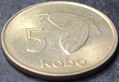 1974 Nigeria 5 kobo KM# 9.1 US (VERY NICE) US SELLER COMBINED