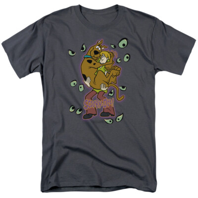 Scooby Doo Being Watched Men s T-Shirt Shaggy Licensed Graphic Tee S-5XL