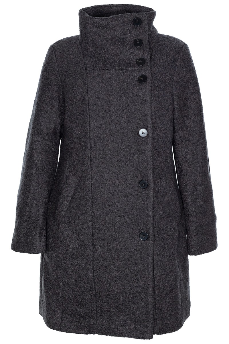 s Oliver Bouclé Mantel Kurzmantel Gehrock Longblazer Wollmantel