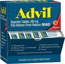 Advil Pain Reliever Single Dose Packets