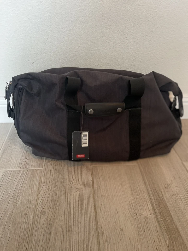 TUMI EXPANDABLE TRAVEL SATCHEL  DUFFLE GRAY GREY $475 - Image 2 of 4