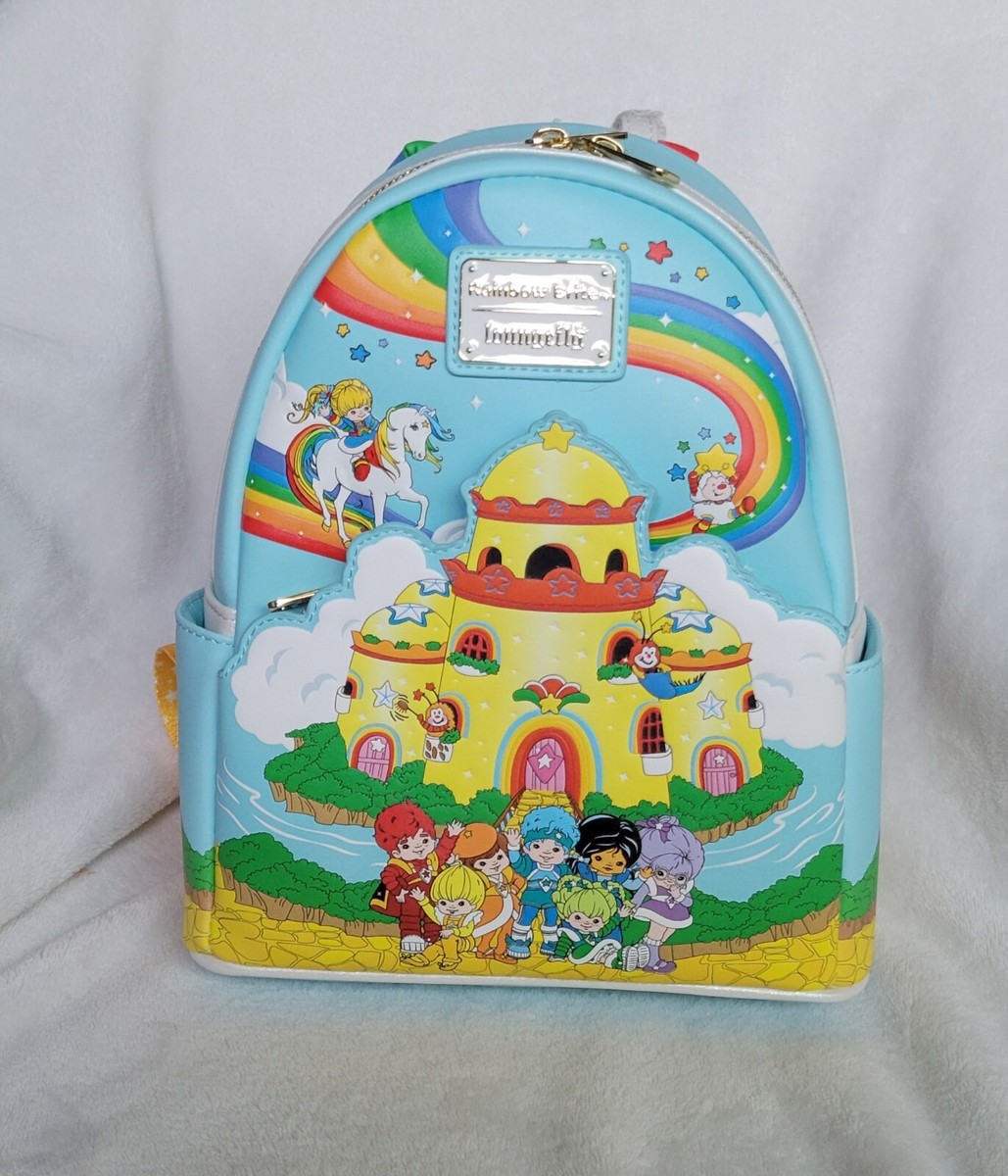 Loungefly Rainbow Brite Color Castle Group Mini Backpack  display picture 2