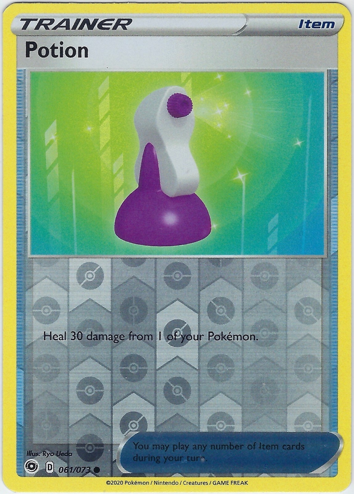 Potion 61/73 Common Reverse Holo Champions Path Pokemon Card M/NM 