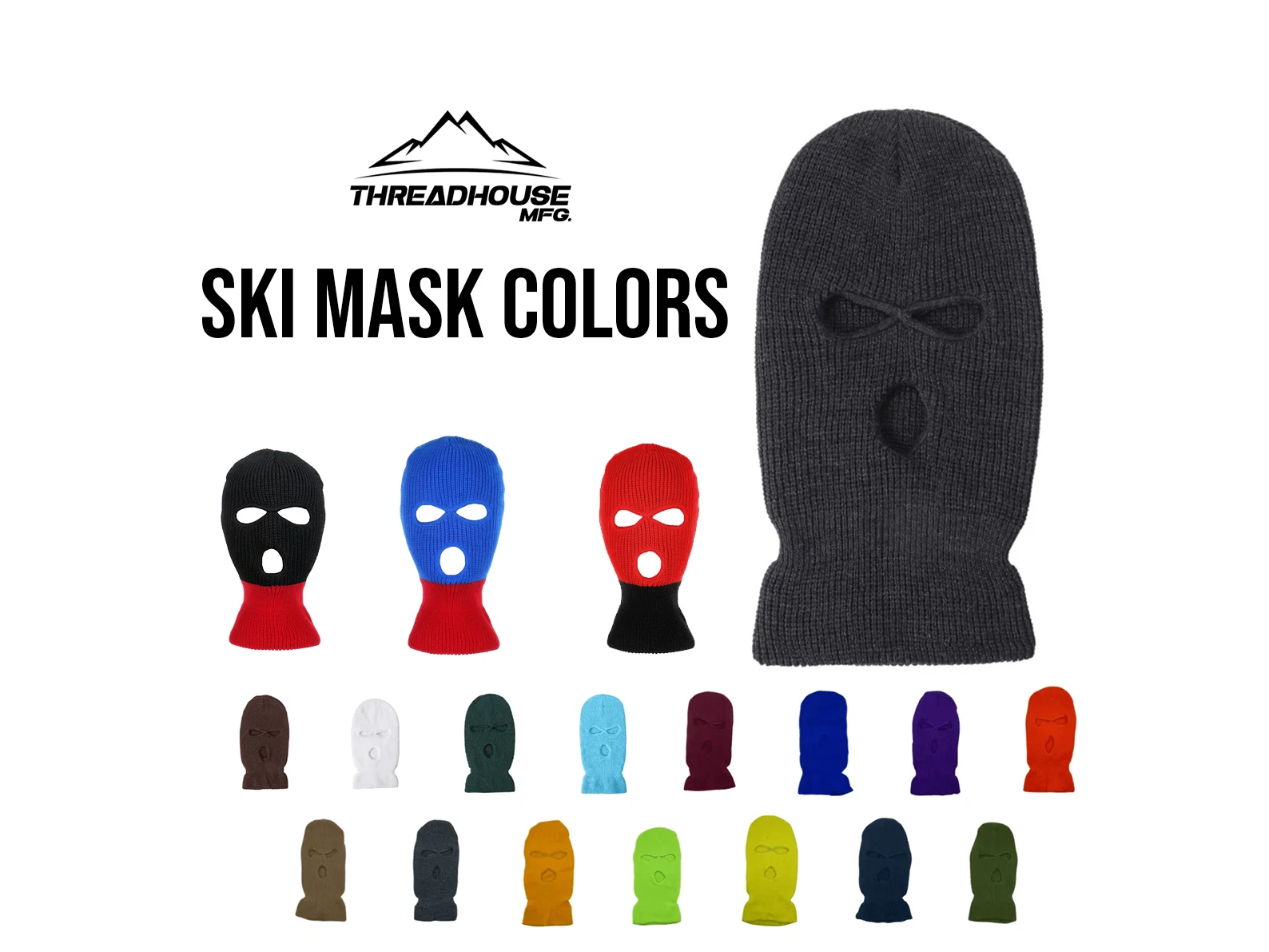 custom ski mask embroidered