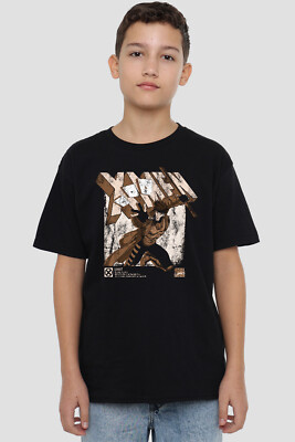 Xmen Gambit Info Kinder T-Shirt schwarz