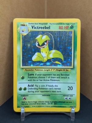 Pokemon Victreebel 14/64 Jungle NO SET SYMBOL MISPRINT Holo 1999 ENG Excellent