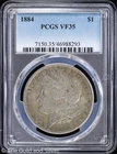 1884-P $1 Morgan Silver Dollar PCGS VF 35