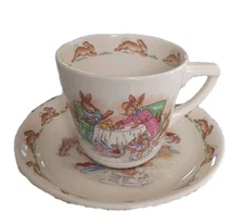 Vintage Royal Doulton Bunnykins Teacup & Saucer  1950s