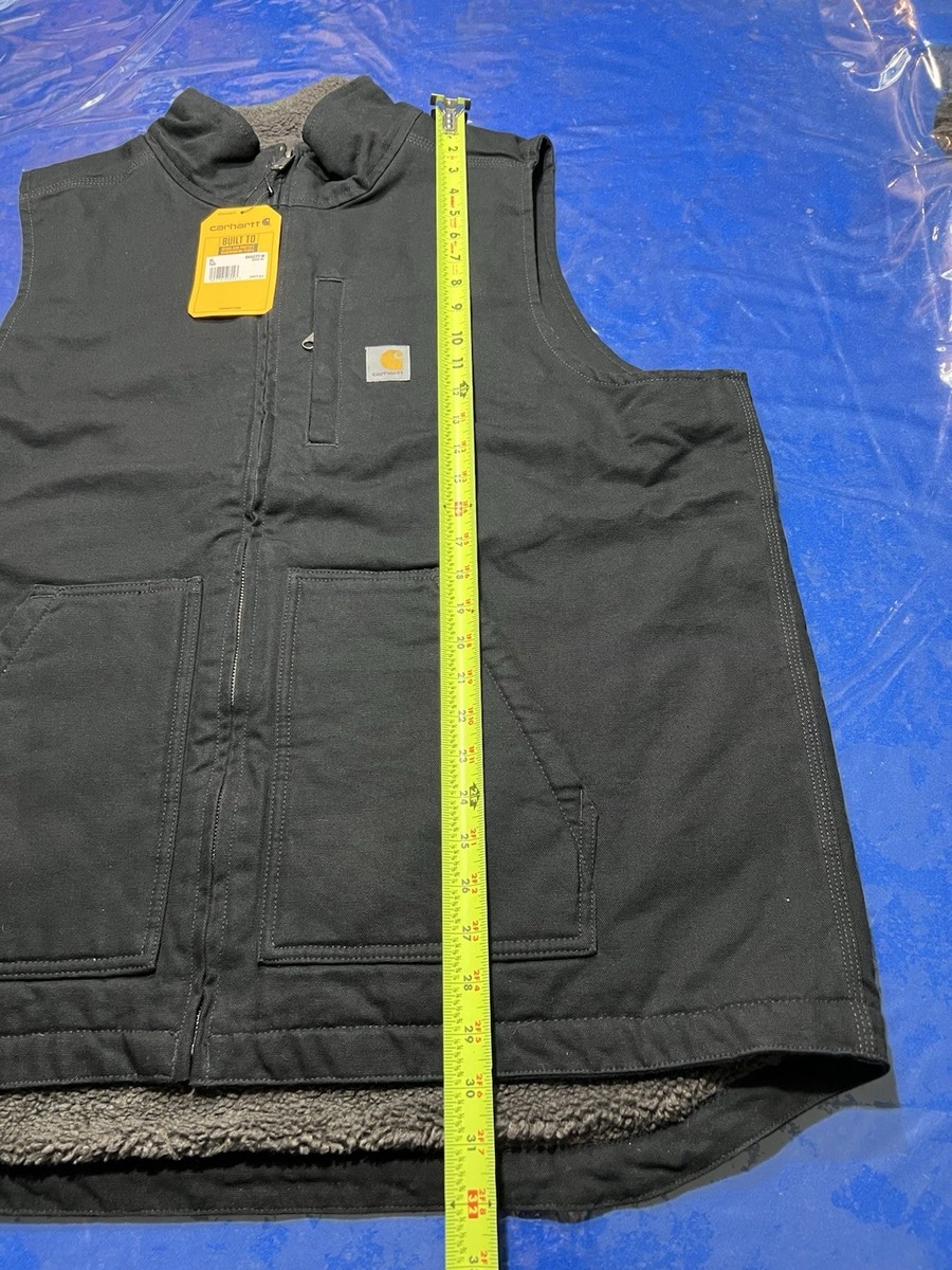 トップス CARHARTT VEST XL Carhartt Vest Jacket Adult XL Tall Beige Canvas Chor