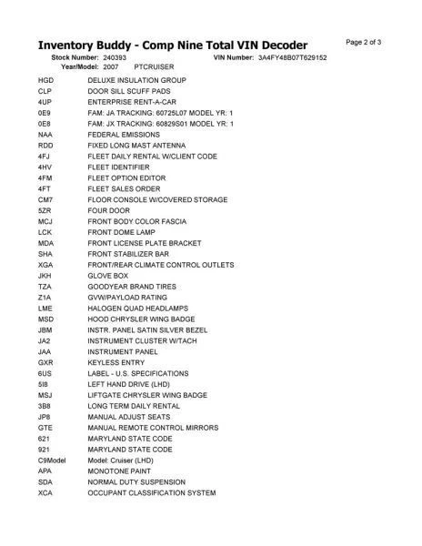 Automatic Transmission Fits 07-10 PT CRUISER 2619594 Foto 4 de 4