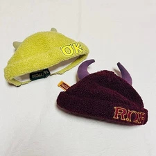 Tokyo Disney Monsters University Roar Omega Roar Oozma Kappa Fluffy Hat Cap Used