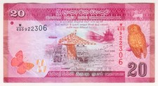 2019 Sri Lanka 20 Rupees 922306 Paper Money Banknotes Currency