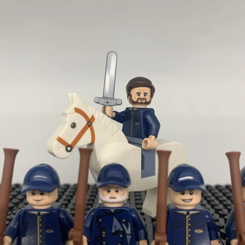 LEGO Guerra Civil Unión Soldado Minifigura Lote Ulysses Grant (100% Original LEGO) Foto 2 de 2
