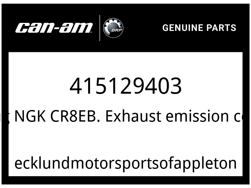 Can-Am OEM Part 415129403 Spark Plug NGK CR8EB