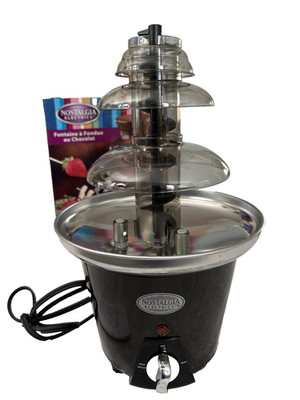 Nostalgia Electrics CFF-9651PK 3-Tier Chocolate Fondue Fountain 24 oz.Capacity