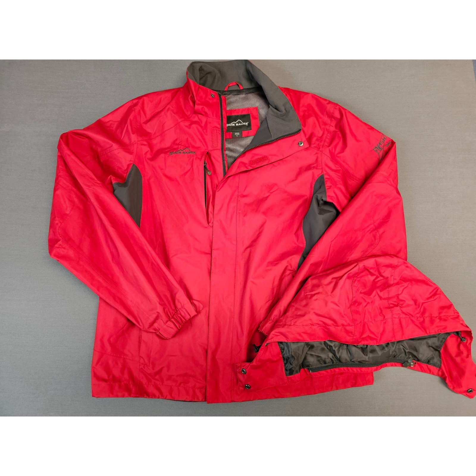 Eddie Bauer WeatherEdge Red Waterproof Hooded Jacket