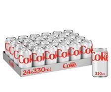 Diet Coke 330ml Cans, Pack of 24