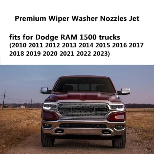 2PCS 4805742AC Windshield Washer Nozzles Kit for Dodge RAM 1500 2500 3500 - Image 3 of 4