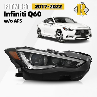 #ad Full LED Headlight For 2017 2022 Infiniti Q60 w o AFS w Bulb Passenger Side $419.99