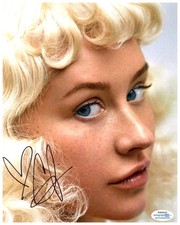 Christina Aguilera Signed 8x10 Photo Authentic Autographed AutographCOA