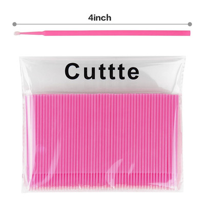 500PCS Disposable Micro Swabs for Eyelash Extension, Micro Applicators Eyelas...