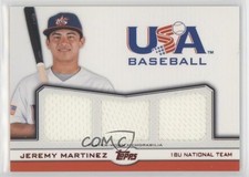 2011 Topps USA Baseball Team Triple Relics Red 12/25 Jeremy Martinez #TR-JM 1f1