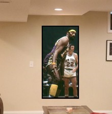 HUGE 1973 WILT CHAMBERLAIN LA Lakers Sports Poster NBA Action Shot 24"X48"