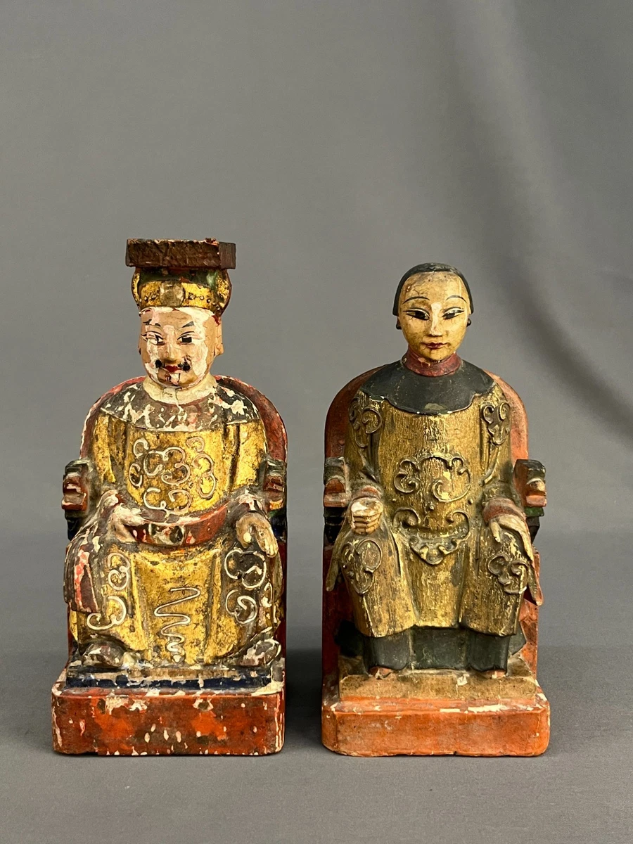 中国木制雕像、雕像1850-1899 | eBay