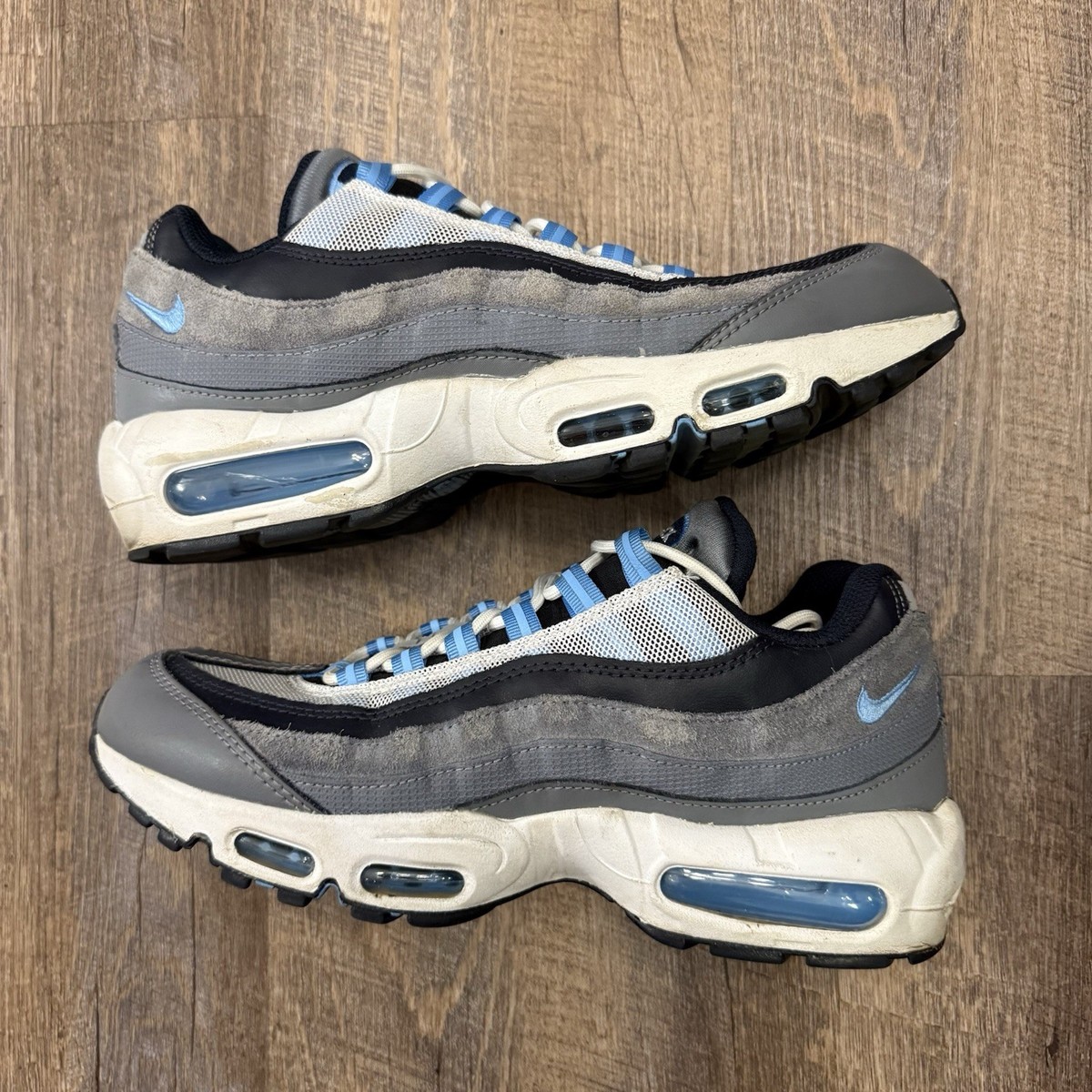 靴 NIKE AIR MAX95 Cool Gray DM0011-003 DM0011-003] Mens Nike AIR MAX 95 'COOL GREY UNIVERSITY BLUE