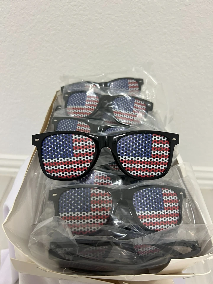 Gafas de sol Bandera de Estados Unidos Patriótica para 4 de Julio, Fiesta Festivales Deportes Foto 2 de 4