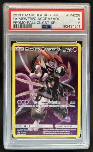 2019 Pokemon SM Black Star Promos Armored Mewtwo #SM228 PSA 5